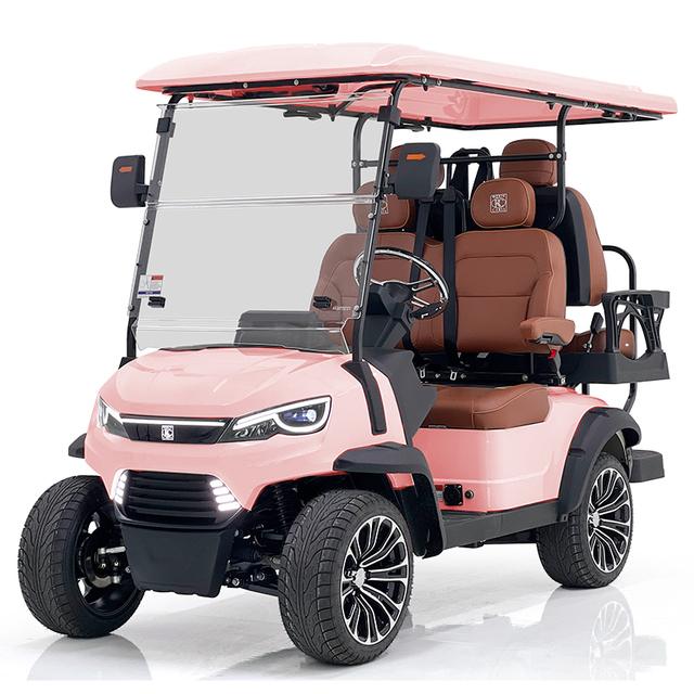Охотничья тележка Style H 2+2 мест, розовая